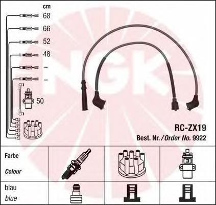 Fios de alta voltagem, kit NGK 9922 preço, a partir de 41,47 USD