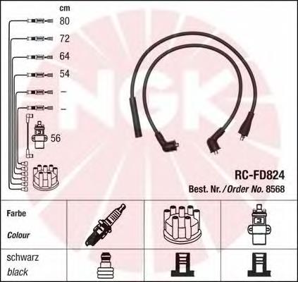 530144 Maxgear Fios de alta voltagem, kit