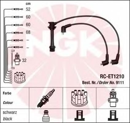 Fios de alta voltagem, kit NGK 9111 preço, a partir de 55,15 USD