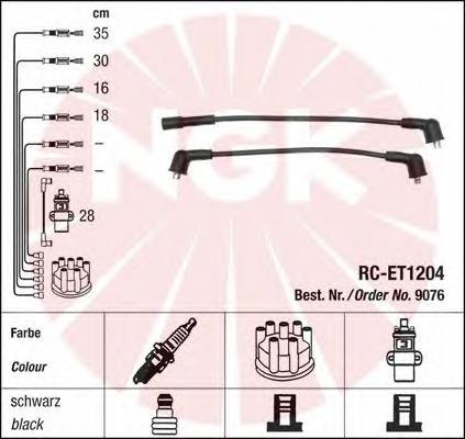 Fios de alta voltagem, kit NGK 9076 preço, a partir de 39,39 USD