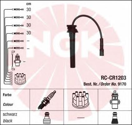 Fios de alta voltagem, kit NGK 9170 preço, a partir de 48,78 USD
