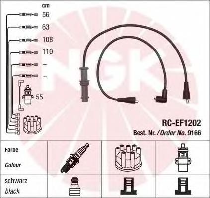 Fios de alta voltagem, kit NGK 9166 preço, a partir de 44,47 USD