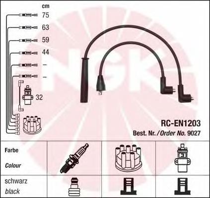 Fios de alta voltagem, kit NGK 9027 preço, a partir de 48,78 USD