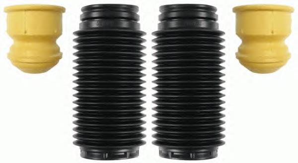 Pára-choque (grade de proteção) de amortecedor dianteiro + bota de proteção 1S713025AD Ford