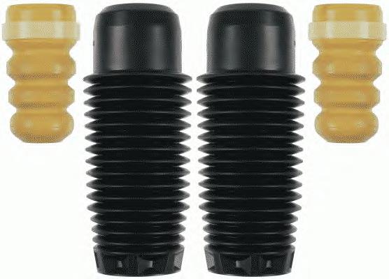Pára-choque (grade de proteção) de amortecedor dianteiro + bota de proteção Metalcaucho 06294