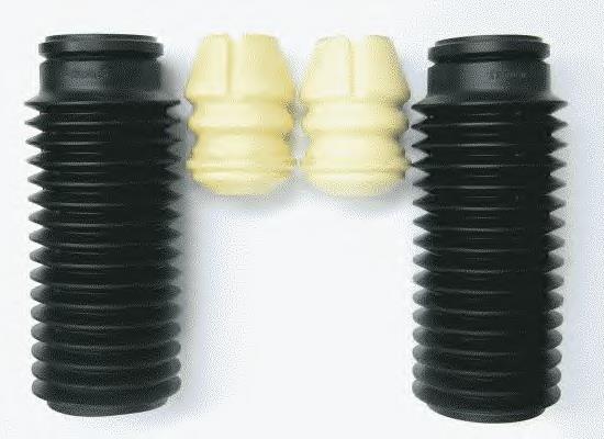 Pára-choque (grade de proteção) de amortecedor traseiro + bota de proteção 50842 Impergom
