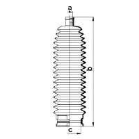 83880 GKN-Spidan Bota de proteção do mecanismo de direção (de cremalheira)