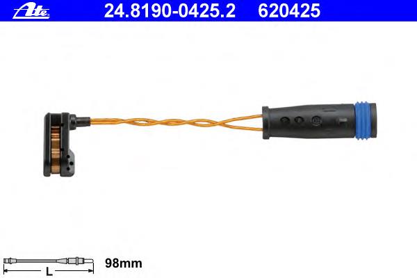 Sensor dianteiro direito de desgaste das sapatas do freio 001096 Road House