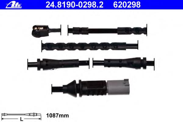 Compre SU284 Metelli Sensor dianteiro de desgaste das sapatas do freio