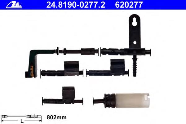 Sensor dianteiro de desgaste das sapatas do freio 9751 Fare
