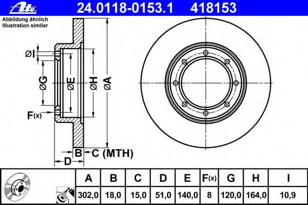 Compre BS7578 FTE Disco do freio traseiro