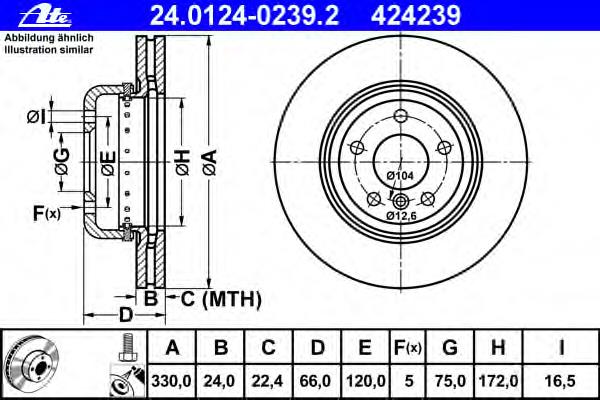 34116793123 BMW Disco do freio dianteiro