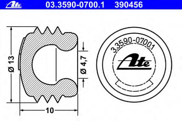 Kit de reparação de suporte do freio dianteiro 66981701301 Vika