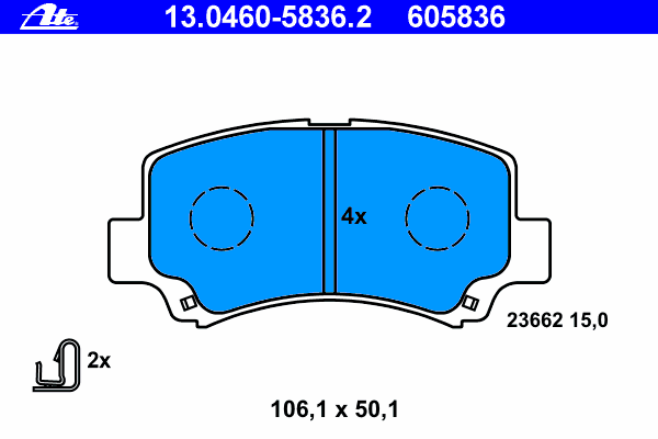 Compre 5581075F10000 Suzuki Sapatas do freio dianteiras de disco