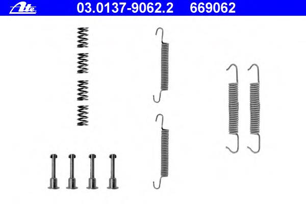 Kit de montagem das sapatas traseiras de tambor 34410304724 BMW