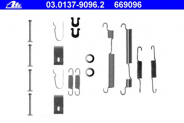 Compre 43172S04003 Honda Kit de reparação das sapatas do freio