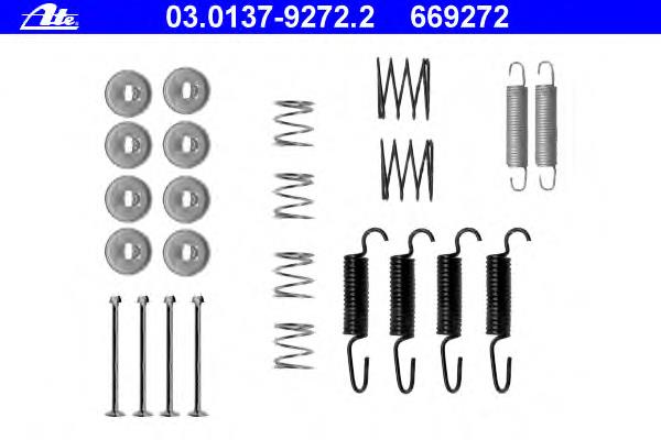Kit de montagem das sapatas traseiras de tambor 0104GRJ150RKIT Febest