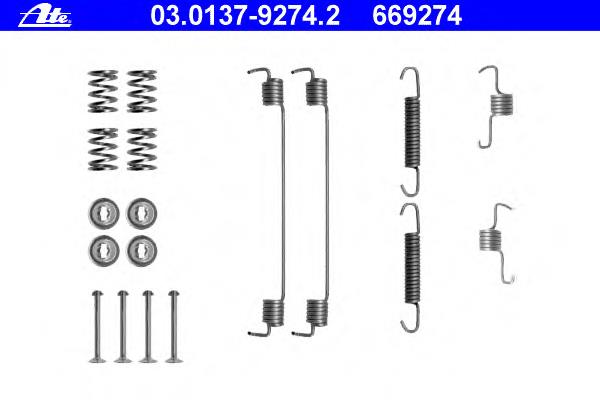 Kit de montagem das sapatas traseiras de tambor Renault (RVI) 440264369R preço, a partir de 9,42 USD