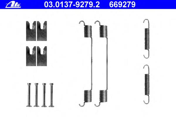 Kit de montagem das sapatas traseiras de tambor Fiat/Alfa/Lancia 77363851 preço, a partir de 13,42 USD