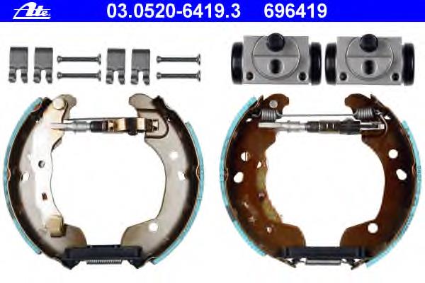 Compre BSK208700 Open Parts Sapatas do freio traseiras de tambor
