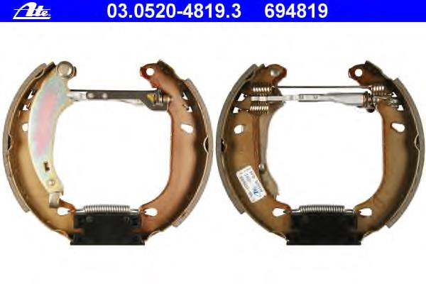 Compre BSK202600 Open Parts Sapatas do freio traseiras de tambor, montadas com cilindros, kit