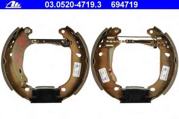 Compre 5310704 Girling Sapatas do freio traseiras de tambor, montadas com cilindros, kit