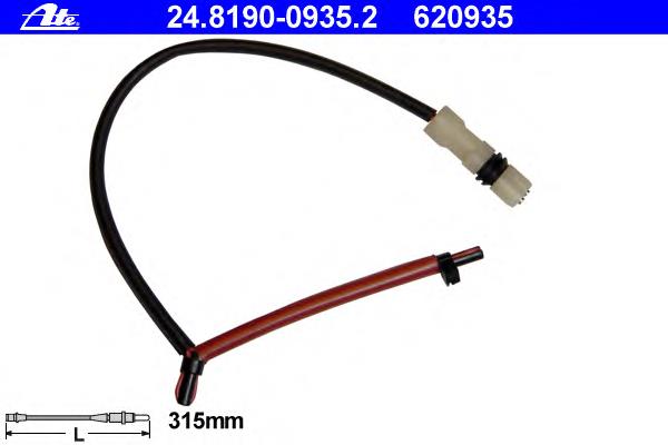 Sensor dianteiro direito de desgaste das sapatas do freio 39721 ABS