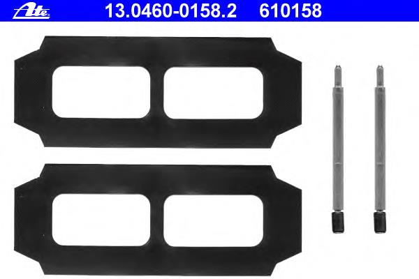 Kit de molas de fixação de sapatas de disco dianteiras A0004212891 Mercedes