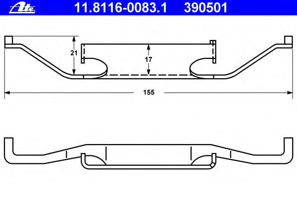 Kit de molas de fixação de sapatas de disco dianteiras BMW 34111157687 preço, a partir de 8,23 USD