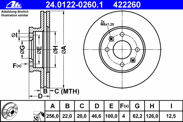 Compre S517121G000 Hyundai/Kia Disco do freio dianteiro