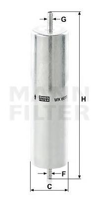 Compre WK6021 Mann-Filter Filtro de combustível