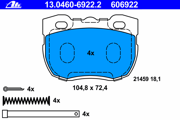 Sapatas do freio dianteiras de disco Land Rover STC8572 preço, a partir de 30,84 USD