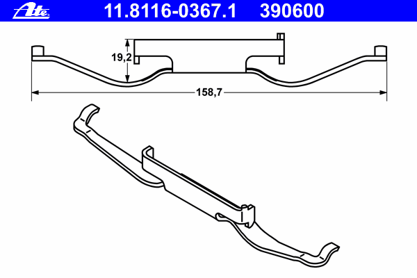 Compre 7H0615295 VAG Kit de reparação das sapatas do freio