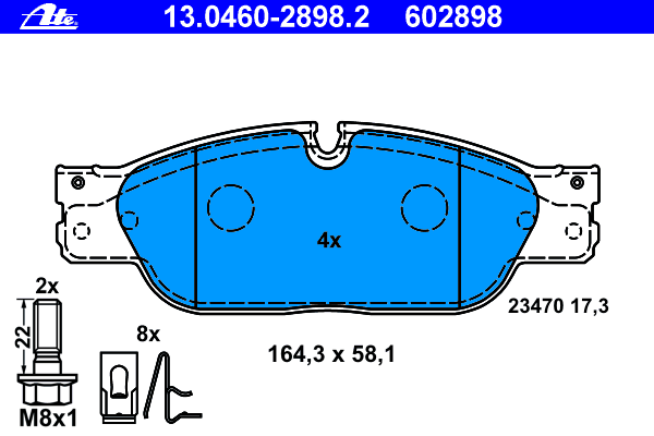 Sapatas do freio dianteiras de disco Jaguar XR858178 preço, a partir de 36,54 USD