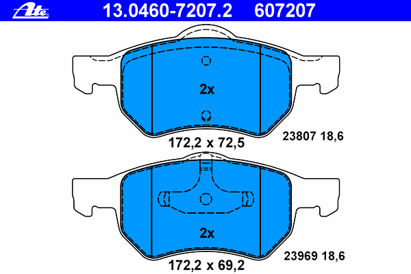 Compre 5072216AA Chrysler Sapatas do freio dianteiras de disco
