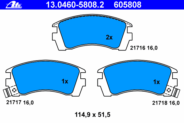 Compre 4106058Y85 Nissan/Infiniti Sapatas do freio dianteiras de disco