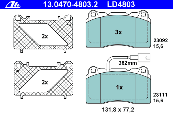 Compre 77364516 Fiat/Alfa/Lancia Sapatas do freio dianteiras de disco