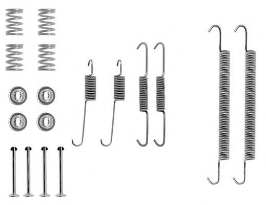 Compre 0000430855 Peugeot/Citroen Kit de montagem das sapatas traseiras de tambor