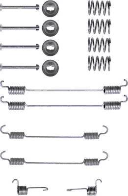 7701205521 Renault (RVI) Kit de montagem das sapatas traseiras de tambor