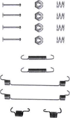 Kit de montagem das sapatas traseiras de tambor 7701204840 Renault (RVI)