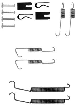 Kit de reparação das sapatas do freio Peugeot/Citroen 430863 preço, a partir de 8,86 USD