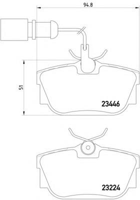 Sapatas do freio traseiras de disco VAG 7D0698451G preço, a partir de 33,66 USD