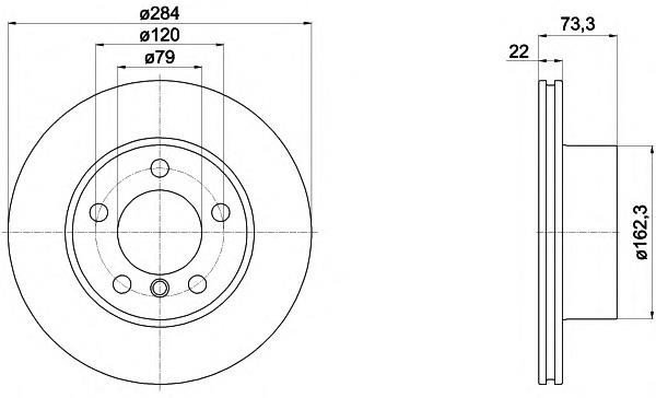 Compre 34116854996 BMW Disco do freio dianteiro
