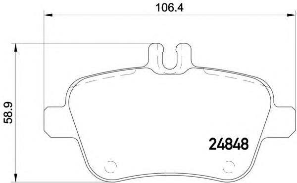 Compre 0004200705 Mercedes Sapatas do freio traseiras de disco