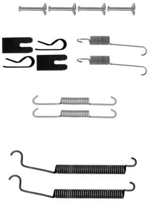 Kit de montagem das sapatas traseiras de tambor 0404COLTR Febest