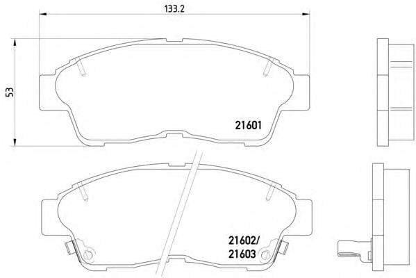 Compre 446502020 Toyota Sapatas do freio dianteiras de disco