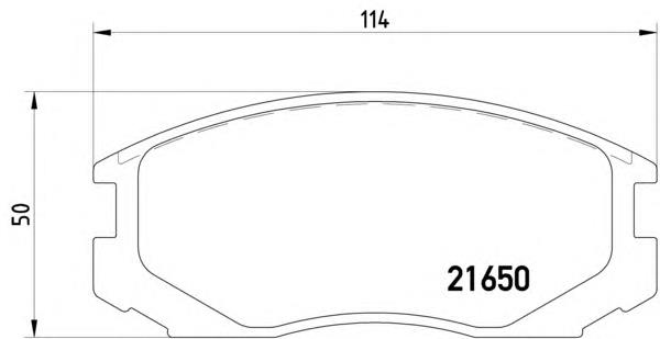 Compre MB950555 Mitsubishi Sapatas do freio dianteiras de disco