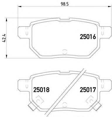 Compre 0446647100 Toyota Sapatas do freio traseiras de disco
