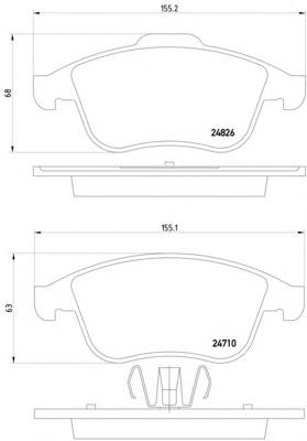 Compre 440608746R Renault (RVI) Sapatas do freio dianteiras de disco