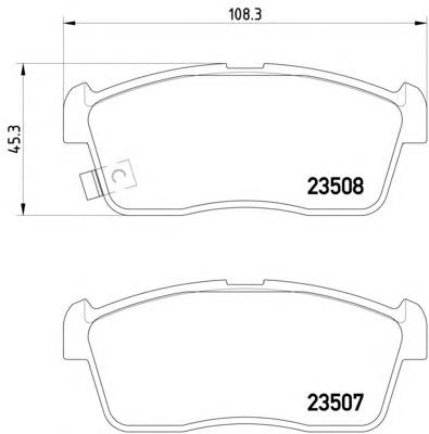 Sapatas do freio dianteiras de disco Suzuki 5581084E01 preço, a partir de 33,06 USD